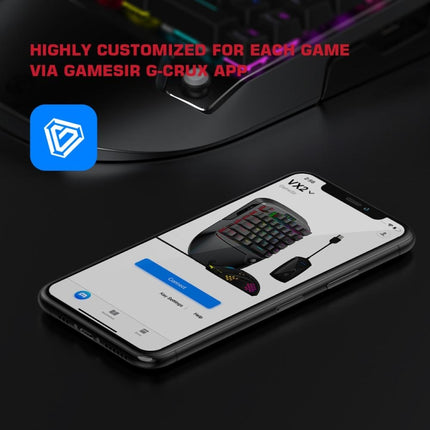 GameSir VX2 AimSiwtch One-handed Wireless Gaming Keyboard & Mouse Kit(Black)-garmade.com