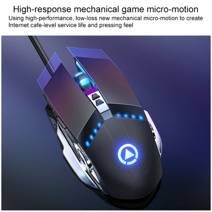 YINDIAO V2 Mechanical Feel Gaming Keyboard Mouse Set (Black Rainbow Light)-garmade.com