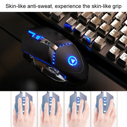 YINDIAO V2 Silent Mechanical Feel Gaming Keyboard Mouse Set (Black)-garmade.com