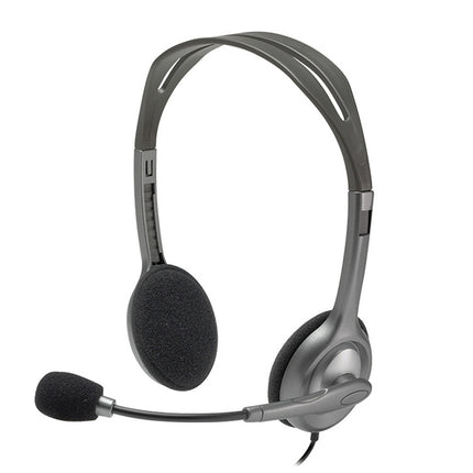 Logitech H111 3.5mm Plug Music Voice Stereo Headset with Microphone-garmade.com