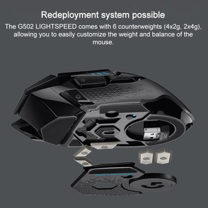 Logitech G502 Lightspeed 1000DPI Wireless Gaming Mouse-garmade.com