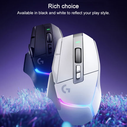 Logitech G502 X Plus 1000DPI Wireless Gaming Mouse with RGB Light (White)-garmade.com