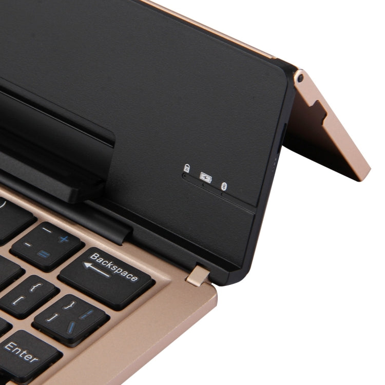 F18 Ultra-slim Rechargeable Foldable 58 Keys Bluetooth Wireless Keyboa ...