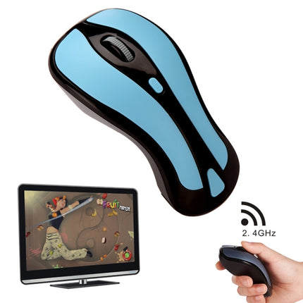 PR-01 6D Gyroscope Fly Air Mouse 2.4G USB Receiver 1600 DPI Wireless Optical Mouse for Computer PC Android Smart TV Box (Blue + Black)-garmade.com
