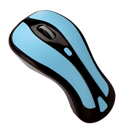 PR-01 6D Gyroscope Fly Air Mouse 2.4G USB Receiver 1600 DPI Wireless Optical Mouse for Computer PC Android Smart TV Box (Blue + Black)-garmade.com