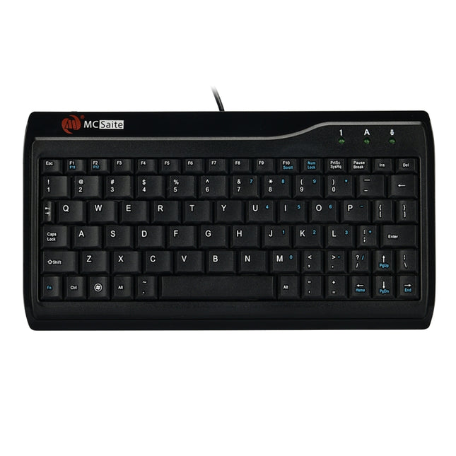 MC Saite MC-8017 Wired 78 Keys Mini Multimedia Computer Keyboard(Black)-garmade.com