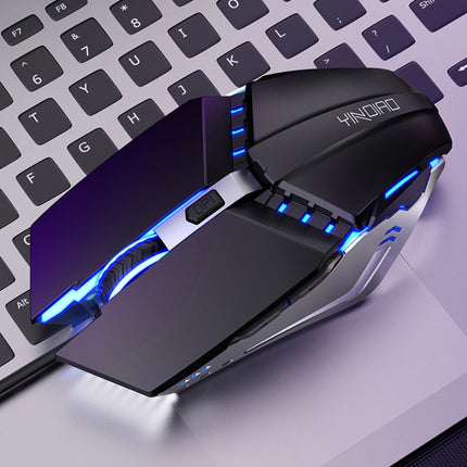 YINDIAO 6 Keys Gaming Office USB Mechanical Wired Mouse (Black)-garmade.com