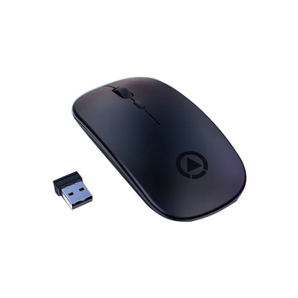 YINDIAO A2 2.4GHz 1600DPI 3-modes Adjustable Wireless Silent Mouse, Battery Powered(Black)-garmade.com