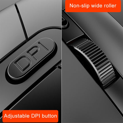 YINDIAO G3SE 1600DPI 3-modes Adjustable 3-keys RGB Light Wired Business Mouse (Black)-garmade.com