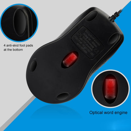 ZGB 512C USB Wired Computer Mouse(Black)-garmade.com