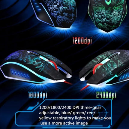 ZGB T9 USB Wired Gaming Backlight Gaming Mouse-garmade.com