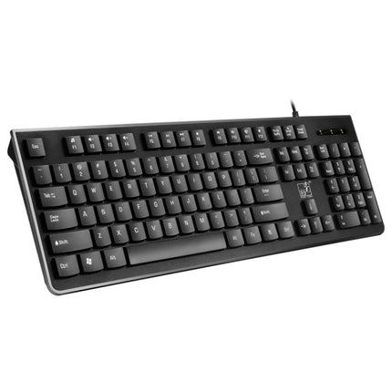 ZGB S500 Square Key USB Wired Computer Keyboard(Black)-garmade.com