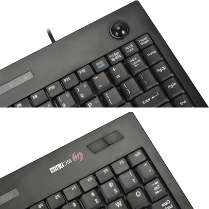 MC Saite MC-9712 Wired 88 Keys Multimedia Computer Keyboard with Trackball for Windows-garmade.com