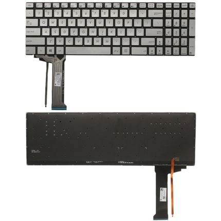US Keyboard with Backlight for Asus GL551 GL551J GL551JK GL551JM GL551JW GL551JX G552 G552V G552VW G552VX FZ50JX GL752VW GL742VW(Silver)-garmade.com