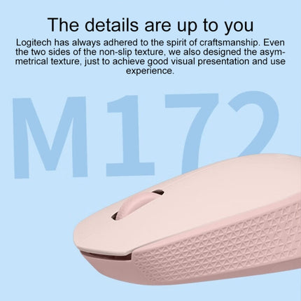 Logitech M172 1000DPI 2.4GHz Wireless Mouse (White)-garmade.com