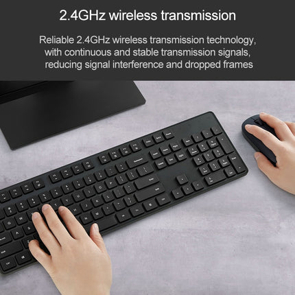 Xiaomi 2.4GHz Wireless Keyboard + Mouse Set for Notebook Desktop Laptop(Black)-garmade.com