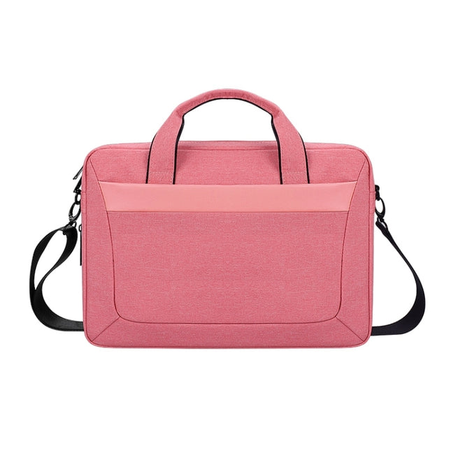 DJ06 Oxford Cloth Waterproof Wear-resistant Portable Expandable Laptop Bag (Pink)-garmade.com
