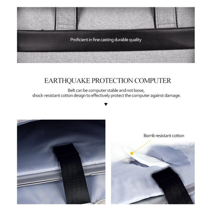 DJ06 Oxford Cloth Waterproof Wear-resistant Portable Expandable Laptop Bag (Black)-garmade.com