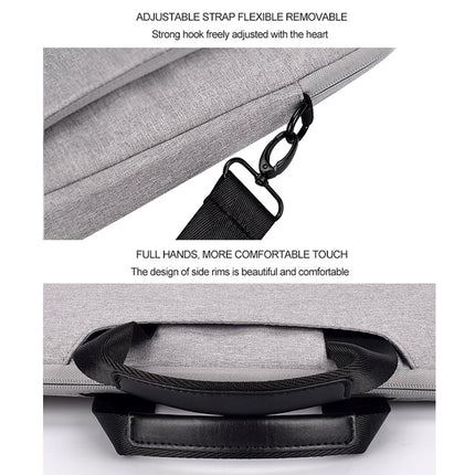 DJ08 Oxford Cloth Waterproof Wear-resistant Laptop Bag for 15.4 inch Laptops, with Concealed Handle & Luggage Tie Rod & Adjustable Shoulder Strap(Black)-garmade.com