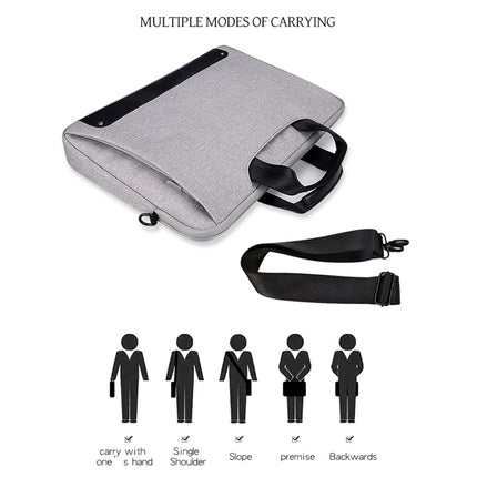 DJ08 Oxford Cloth Waterproof Wear-resistant Laptop Bag for 15.4 inch Laptops, with Concealed Handle & Luggage Tie Rod & Adjustable Shoulder Strap (Pink)-garmade.com