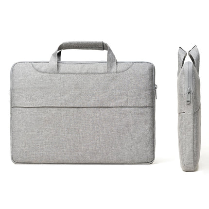 POFOKO A520 Series 14-15.4 inch Multi-functional Laptop Handbag with Trolley Case Belt (Grey)-garmade.com