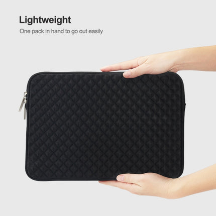 Diamond Texture Laptop Power Bag, Size: 16 x 13 x 1.5cm (Mint Green)-garmade.com