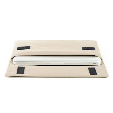 POFOKO E200 Series Polyester Waterproof Laptop Sleeve Bag for 13 inch Laptops (Beige)-garmade.com
