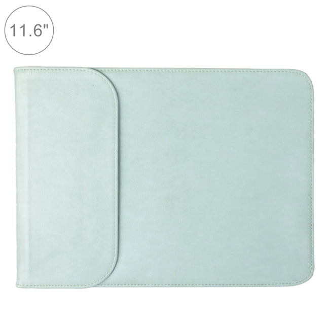 11.6 inch PU + Nylon Laptop Bag Case Sleeve Notebook Carry Bag (Mint Green)-garmade.com