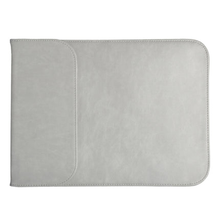 13.3 inch PU + Nylon Laptop Bag Case Sleeve Notebook Carry Bag (Grey)-garmade.com