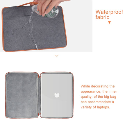 11.6 inch Fashion Casual Polyester + Nylon Laptop Handbag Briefcase Notebook Cover Case (Pink)-garmade.com