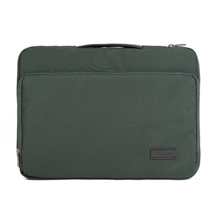 POFOKO E550 13 inch Portable Waterproof Polyester Laptop Handbag(Green)-garmade.com