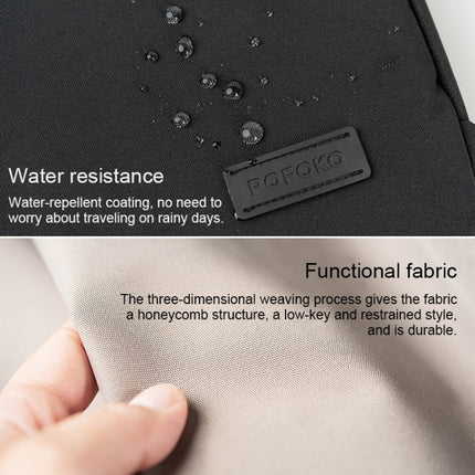 POFOKO E550 13 inch Portable Waterproof Polyester Laptop Handbag(Green)-garmade.com