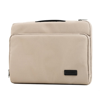 POFOKO E550 15.6 inch Portable Waterproof Polyester Laptop Handbag(Khaki)-garmade.com