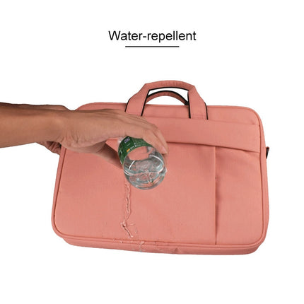 DJ03 Waterproof Anti-scratch Anti-theft One-shoulder Handbag for 13.3 inch Laptops, with Suitcase Belt(Black)-garmade.com