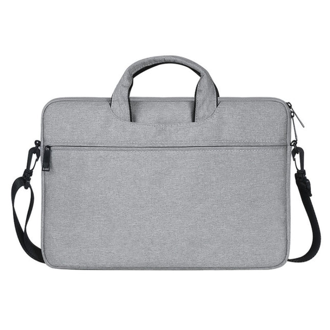 ST01S Waterproof Oxford Cloth Hidden Portable Strap One-shoulder Handbag for 13.3 inch Laptops(Light Grey)-garmade.com