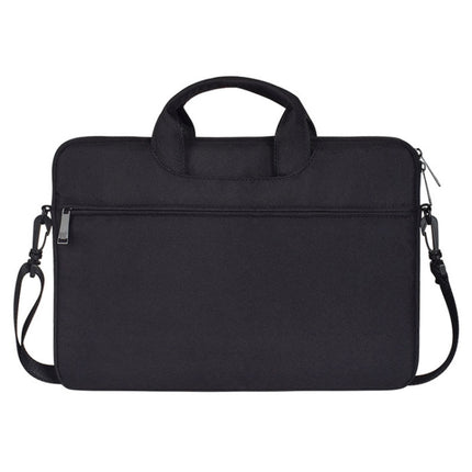 ST01S Waterproof Oxford Cloth Hidden Portable Strap One-shoulder Handbag for 14.1 inch Laptops(Black)-garmade.com