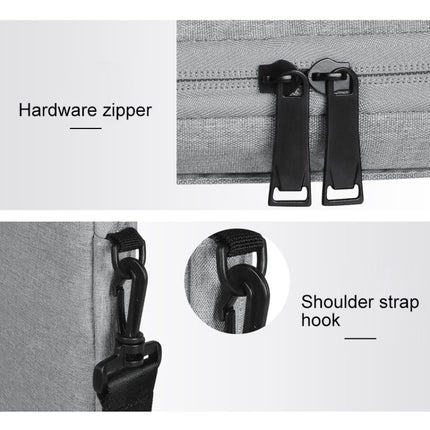 ST01S Waterproof Oxford Cloth Hidden Portable Strap One-shoulder Handbag for 14.1 inch Laptops (Dark Gray)-garmade.com