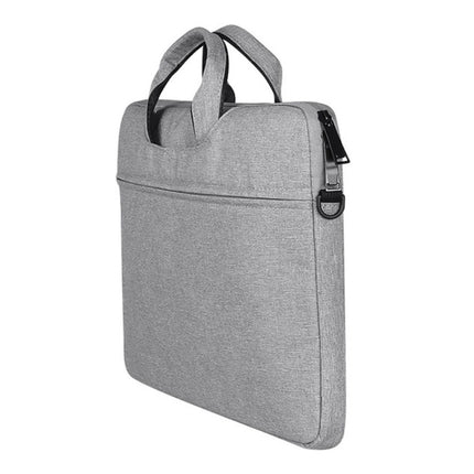 ST01S Waterproof Oxford Cloth Hidden Portable Strap One-shoulder Handbag for 14.1 inch Laptops(Light Grey)-garmade.com