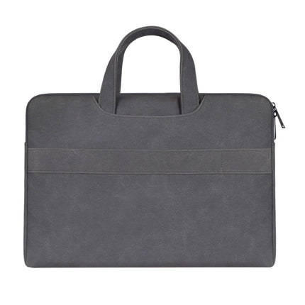 ST06 Waterproof PU Leather Zipper Hidden Portable Strap One-shoulder Handbag (Dark Grey)-garmade.com