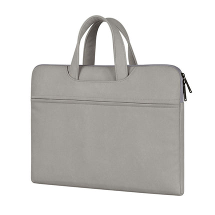 ST06 Waterproof PU Leather Zipper Hidden Portable Strap One-shoulder Handbag (Light Grey)-garmade.com