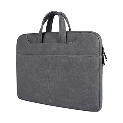 ST06S Waterproof PU Leather Zipper Hidden Portable Strap One-shoulder Handbag (Dark Grey)-garmade.com