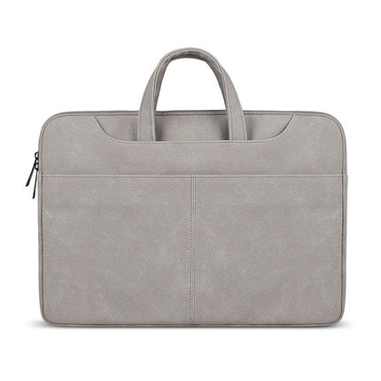 ST06S Waterproof PU Leather Zipper Hidden Portable Strap One-shoulder Handbag (Light Grey)-garmade.com