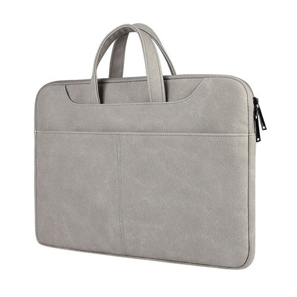 ST06S Waterproof PU Leather Zipper Hidden Portable Strap One-shoulder Handbag (Light Grey)-garmade.com