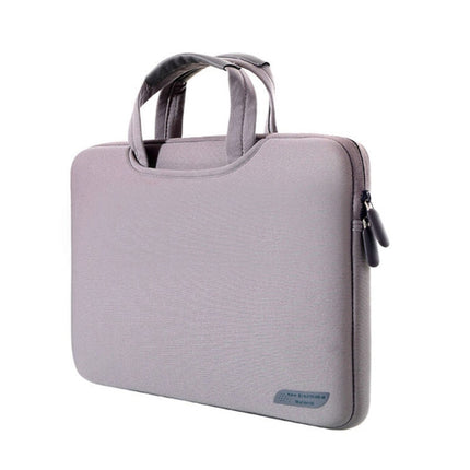 12 inch Portable Air Permeable Handheld Sleeve Bag for MacBook, Lenovo and other Laptops, Size:32x21x2cm(Grey)-garmade.com