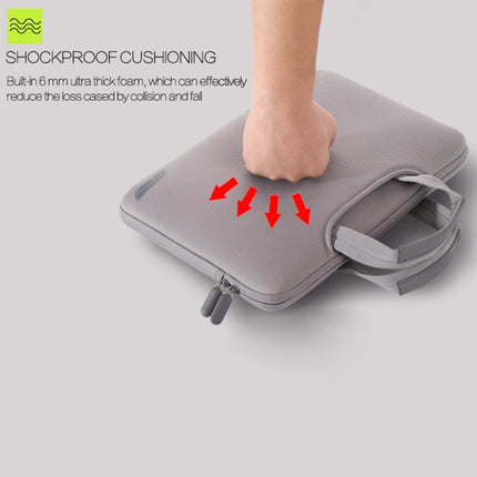 15.6 inch Portable Air Permeable Handheld Sleeve Bag for Laptops, Size: 41.5x30.0x3.5cm(Grey)-garmade.com