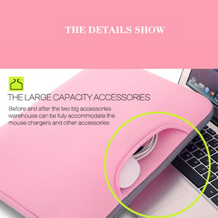 15.6 inch Portable Air Permeable Handheld Sleeve Bag for Laptops, Size: 41.5x30.0x3.5cm(Magenta)-garmade.com