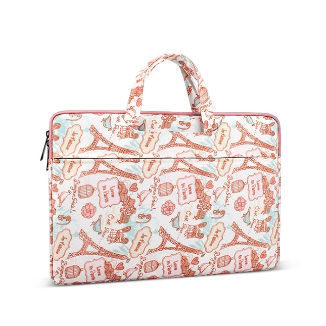 Canvas Waterproof Laptop Handbag for 13.3 inch Laptops (Pink)-garmade.com