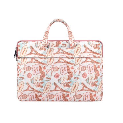 Canvas Waterproof Laptop Handbag for 13.3 inch Laptops (Pink)-garmade.com