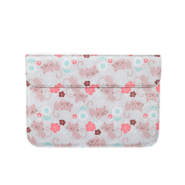 PU + Nylon Laptop Sleeve Bag Laptop Bag for 13.3 inch Laptops (Cat)-garmade.com