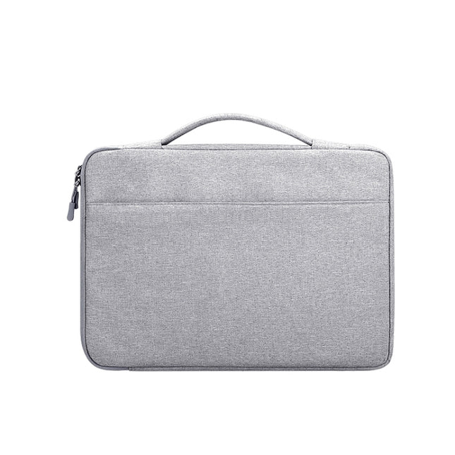 Oxford Cloth Waterproof Laptop Handbag for 13.3 inch Laptops, with Trunk Trolley Strap(Grey)-garmade.com